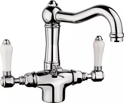 Смеситель для раковины Nicolazzi 1432CR78 petit mon blanc двухрычажный хром