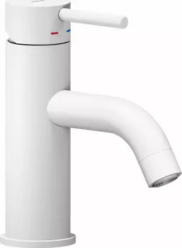 Смеситель для раковины Nobili Live LV00118/2WM, белый матовый