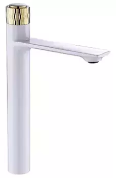 Смеситель для раковины Savol S-601810GWB золото,белый