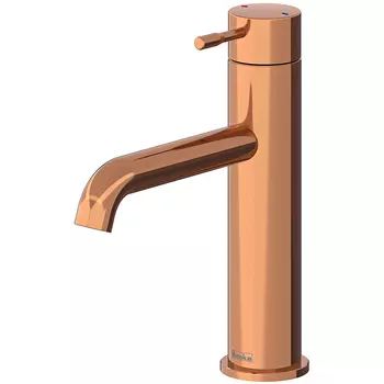 Смеситель для раковины Teska Atlas leo s E5719 розовое золото