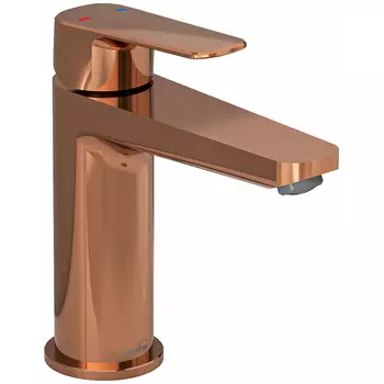 Смеситель для раковины Teska Quars E5619 розовое золото