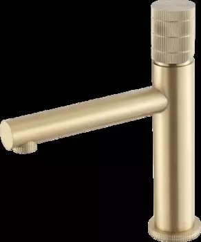 Смеситель для раковины Vincea Groove VBF-4G1BG4 брашированное золото