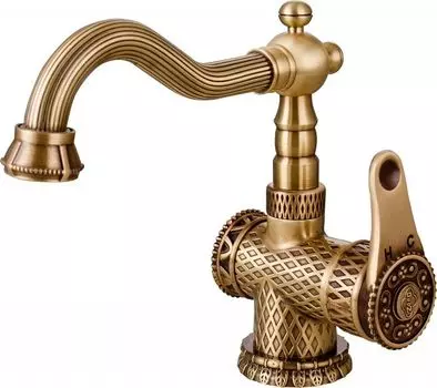 Смеситель для раковины ZorG Antic A 413U-BR бронза