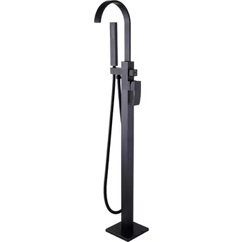 Смеситель для ванны Abber Wasserfall AF8615B, черный матовый