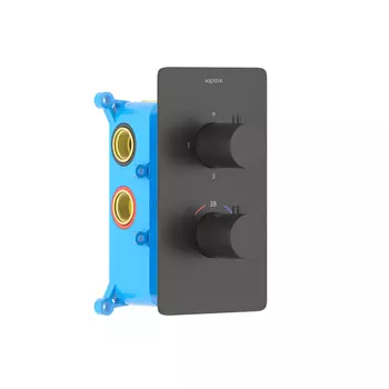 Смеситель для ванны Aquatek Европа AQ1393MB термостат, черный