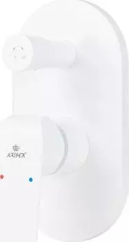 Смеситель для ванны c душем Kaiser Glory 69277 с внутренней частью, белый