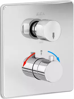 Смеситель для ванны E.C.A. 102167215EX-KDE термостатический, хром