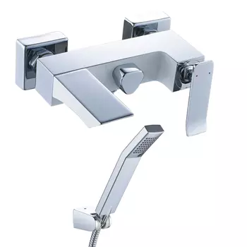 Смеситель для ванны Lemark Contest LM5814CW хром, белый