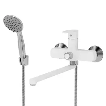 Смеситель для ванны с душем Aringa Рейн AR02002WH хром, белый