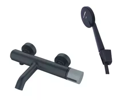 Смеситель для ванны с душем Bronze de Luxe Focus 24603BG черный