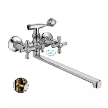 Смеситель для ванны с душем Cron CN25 CN2125 хром