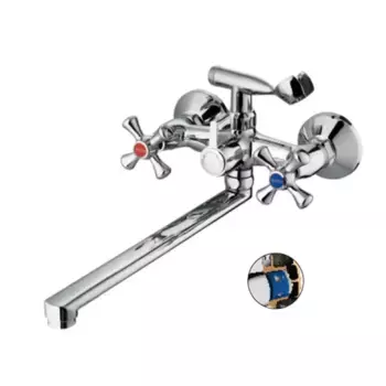 Смеситель для ванны с душем Cron CN42 CN2142 хром