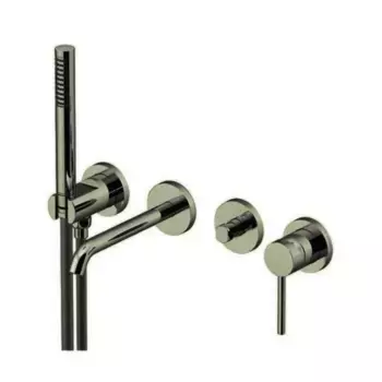 Смеситель для ванны с душем Gattoni Circle Two 9105/91NS никель