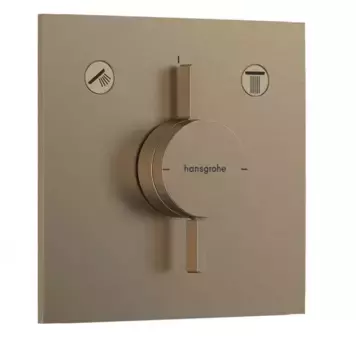 Смеситель для ванны с душем Hansgrohe DuoTurn 75417140 бронза