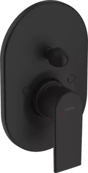 Смеситель для ванны с душем Hansgrohe Vernis Shape 71458670, матовый чёрный