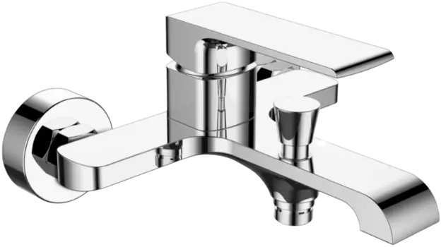Смеситель для ванны с душем STWORKI Вестерос VS-03cr , однорычажный, латунь, настенный, российский