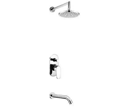 Смеситель для ванны с душем WasserKRAFT серия A A13029 хром