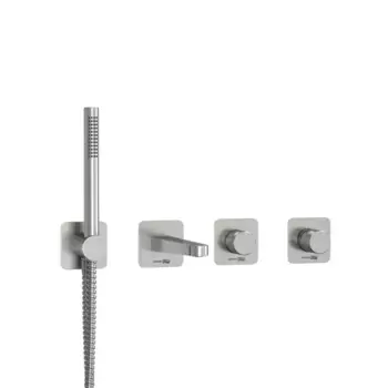 Смеситель для ванны с душем WasserKRAFT Tauber 6400 A6451.296.298.275.100.276 серый