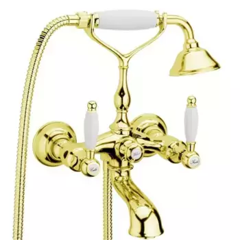 Смеситель для ванны с душем Webert Dorian DO720201010 золото