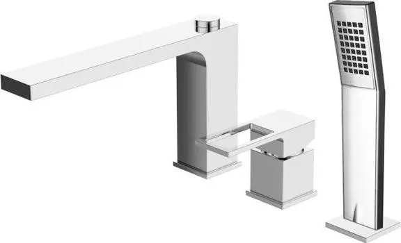 Смеситель на борт ванны BelBagno Romano ROM-BVD-CRM, хром