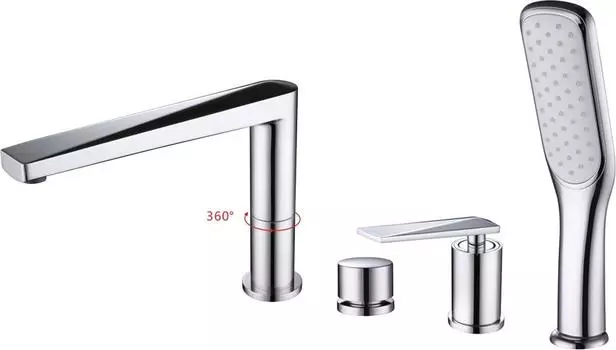 Смеситель на борт ванны Boheme Venturo 370, хром