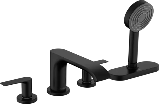 Смеситель на борт ванны Hansgrohe Vivenis 75444670, матовый чёрный