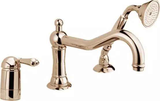 Смеситель на борт ванны Nicolazzi Monocomando 3449BZ75, бронза