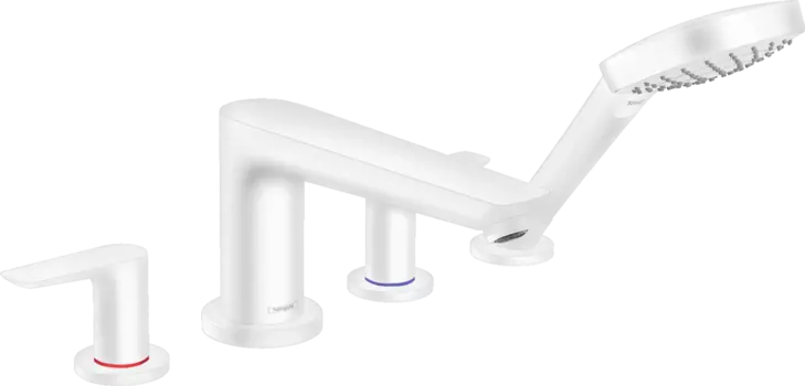 Смеситель на край ванны Hansgrohe Talis E 71748700, белый матовый