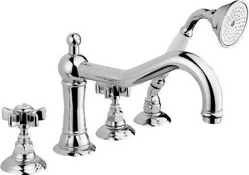 СМЕСИТЕЛЬ NICOLAZZI CLASSICA LUSSO 1449 CR 18 НА БОРТ ВАННЫ