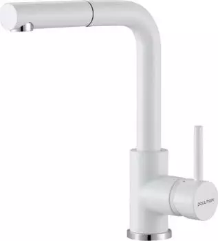 Смеситель Paulmark Kassel Ka214311-431TW для кухонной мойки белый