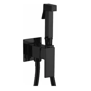 Смеситель с гигиеническим душем Haiba HB5512-7 черный