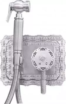 Смеситель с гигиеническим душем Zorg Antic A 116 BD-SL, серебро