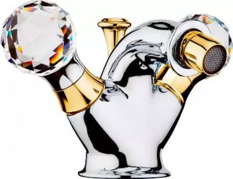 Смеситель Webert Karenina KA710102017 хром-золото для биде