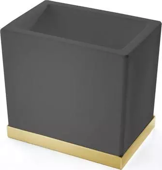 Стакан 3SC Mood Deluxe Black MDN03AGD, черный матовый/золото