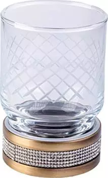 Стакан Boheme Royal Cristal 10931-BR, бронза