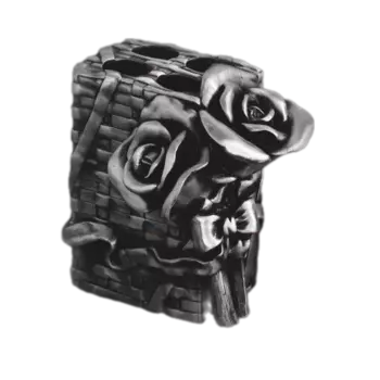 Стакан для зубных щеток Art&Max Romantic AM-0091B-T, серебро