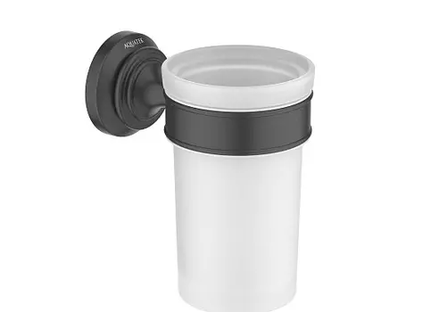 Стакан с держателем Aquatek Классик AQ4527MB черный