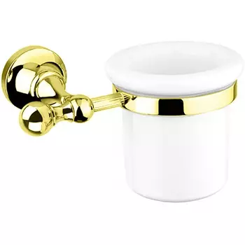 Стакан с диспенсером Cezares OLIMP-TUM-03/24-M, золото