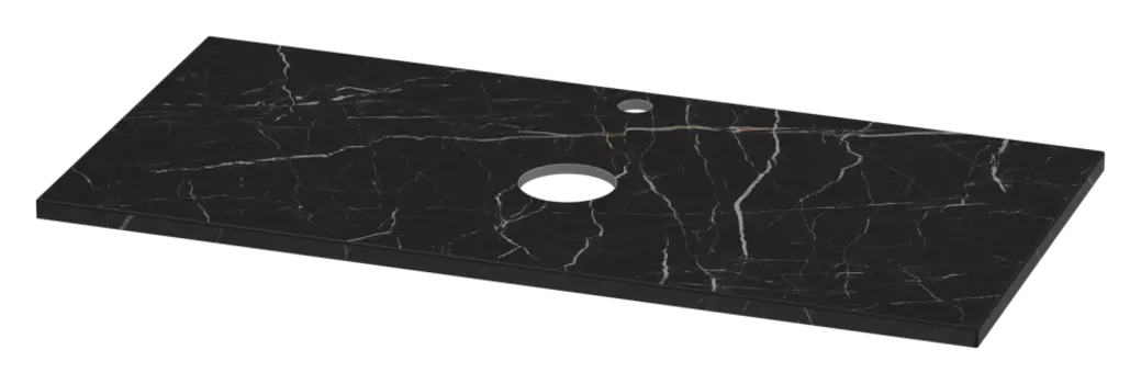 Столешница Brevita Shanel 100 SM02-02 черный, белый, бронза