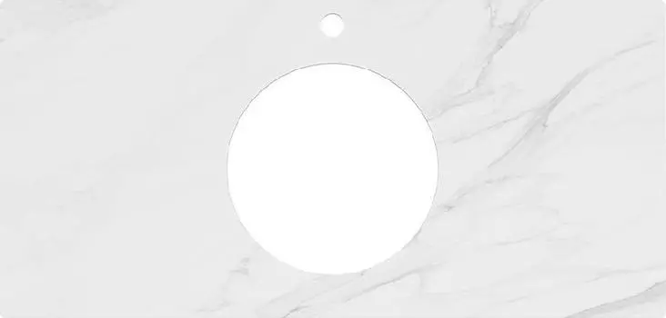 Столешница под раковину 100 см Kerama Marazzi Plaza Classic Neo Монте тиберио PL5.SG507100R\100, белый мрамор