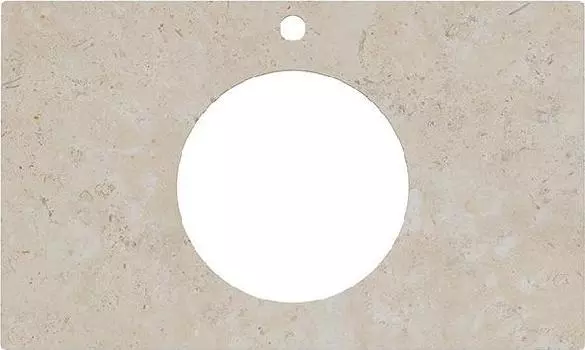 Столешница под раковину 80 см Kerama Marazzi Pro Лаймстоун PL5.DD590500R\80, бежевый темный