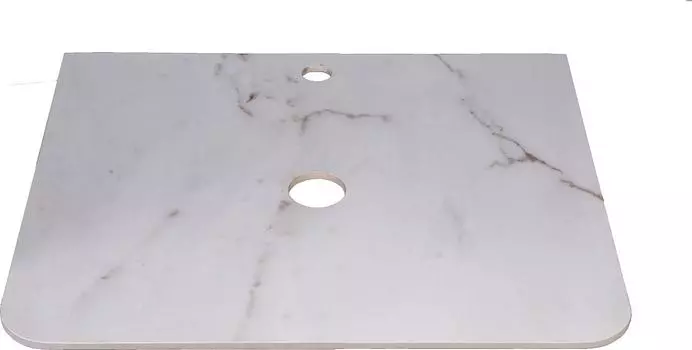 Столешница Style Line Атлантика 60 ID01 белый глянцевый мрамор