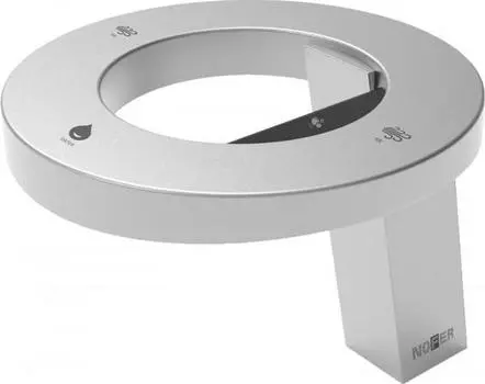 Сушилка для рук Nofer Concept 3 01902.S со смесителем и дозатором жидкого мыла, сатин