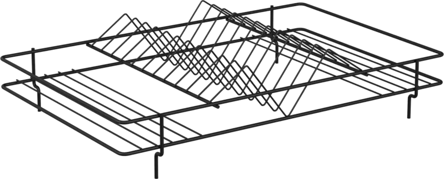 Сушилка Domaci Феррара Ac-09-01 47х31 см, для посуды, черный муар