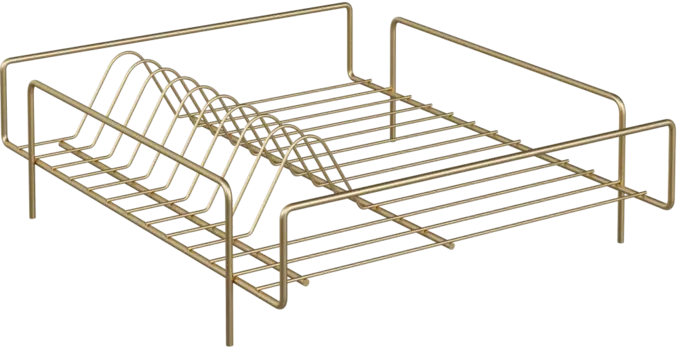Сушилка Domaci Феррара D668-04 35,5 см, для посуды, золото поталь