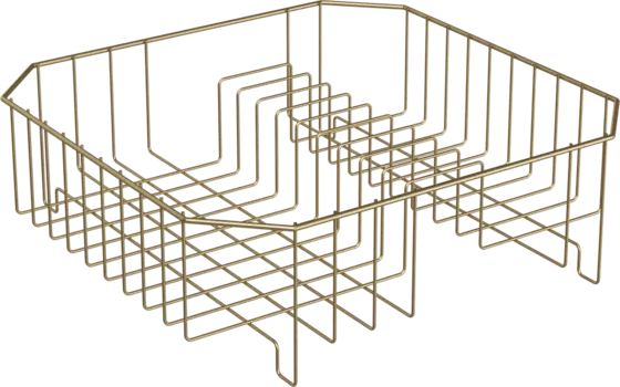 Сушилка Domaci Феррара D770-04 34,5х33,5 см, для посуды, золото поталь