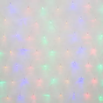 Светодиодная гирлянда Uniel сетка 220V разноцветный ULD-N1515-96/STK Multi IP44 UL-00007218