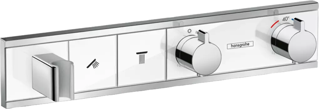 Термостат для душа Hansgrohe RainSelect 15355400, белый, хром