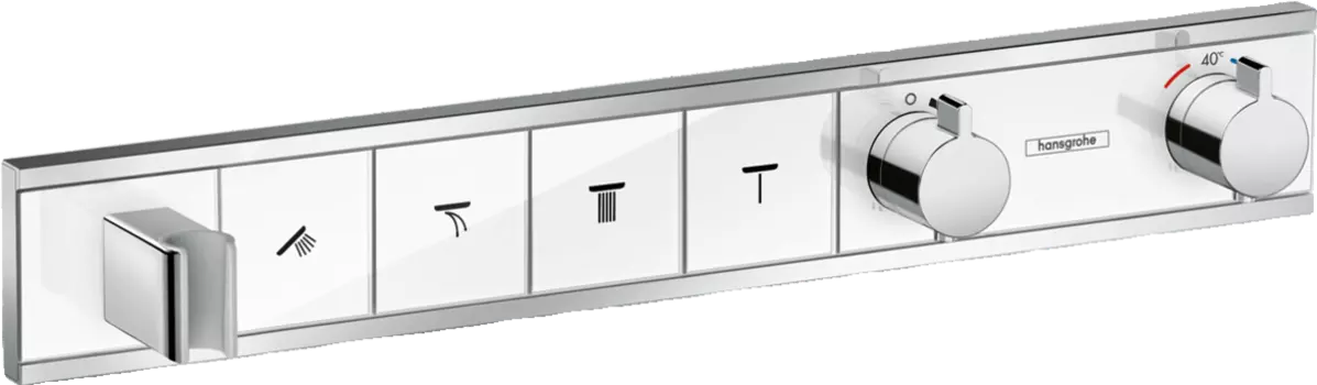 Термостат для душа Hansgrohe RainSelect 15357400, белый хром
