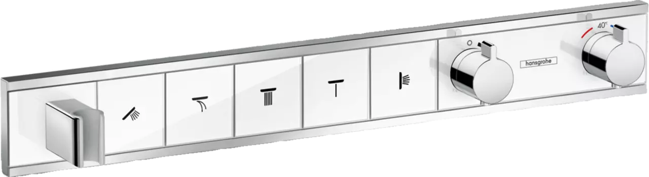 Термостат для душа Hansgrohe RainSelect 15358400, белый, хром